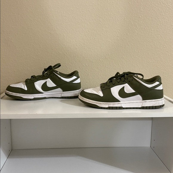 Nike Olive and White Low-Top Sneakers - Picture 1 of 6